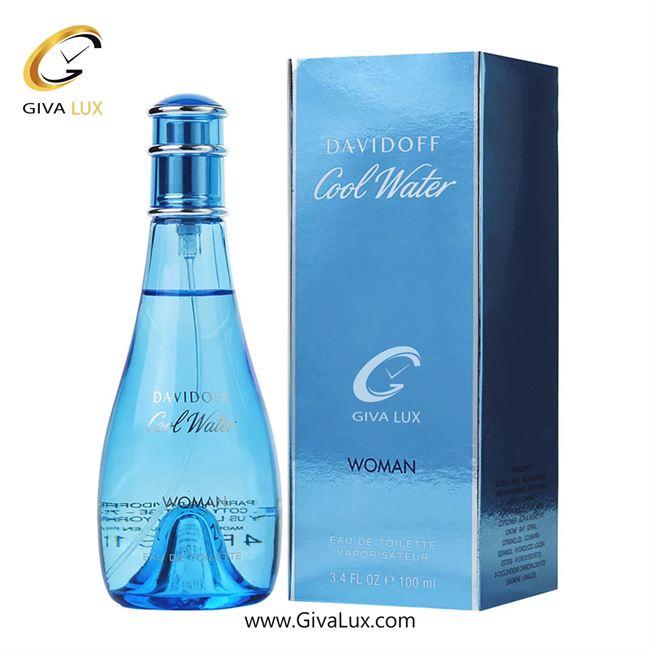  ادو تویلت زنانه اورجینال مدل Davidoff Cool Water for Women | دیویدوف کول واتر فور ویمن حجم  100 میل